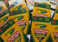 8 ct Triangular Anti-Roll Crayola Crayons
